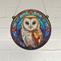 Bernadette Barn Owl Stained Glass Effect Suncatcher